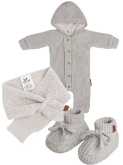 Baby's Only - vastasyntyneen neuletossut, Warm Linen