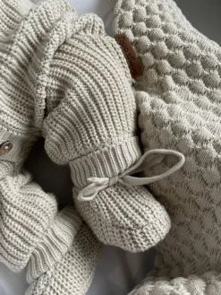 Baby's Only - vastasyntyneen neuletossut, Warm Linen