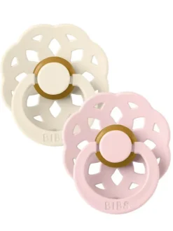 BIBS Boheme tutti 2-pack - Ivory/Blossom, luonnonkumi