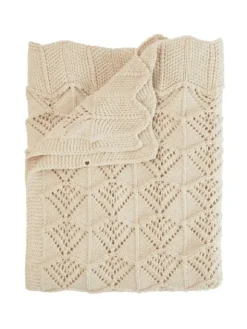 BIBS - Wavy vauvan torkkupeitto, vaalea beige