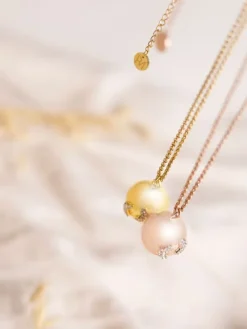 Bolakoru äidille ketjulla, jalanjälki bling ruusukultainen | PROUD MAMA