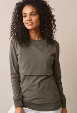 Boob Design - imetyscollege B-Warmer Sweatshirt Olive leaf