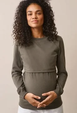 Boob Design - imetyscollege B-Warmer Sweatshirt Olive leaf
