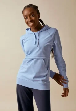 Boob Design - imetyshuppari B-Warmer Hoodie, nile blue