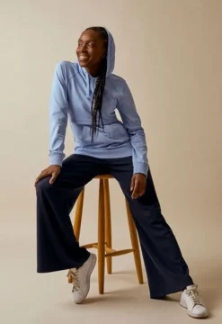 Boob Design - imetyshuppari B-Warmer Hoodie, nile blue