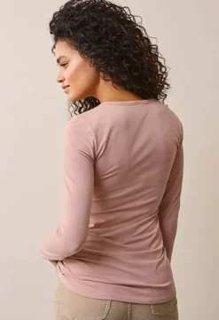 Boob Design - imetyspaita pitkähihainen Classic, mauve