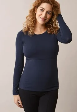 Boob Design - imetyspaita pitkähihainen Classic, midnight blue