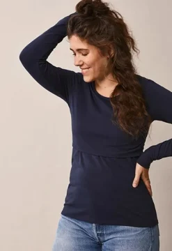 Boob Design - imetyspaita pitkähihainen Classic, midnight blue