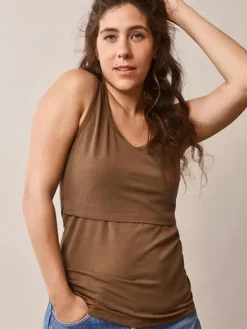 Boob Design - imetystoppi Classic Tank Top Hazelnut