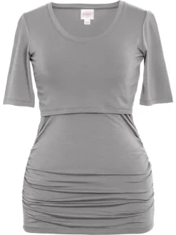 Boob Design - äitiys- ja imetys T-paita Flatter Me, dusk