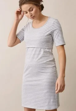 Boob - äitiys- ja imetysyömekko - White grey