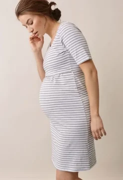 Boob - äitiys- ja imetysyömekko - White grey