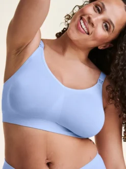 BRAVADO - imetysliivit body silk seamless - Hydrangea Blue