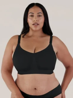 BRAVADO - imetysliivit body silk seamless - Musta