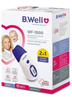 B.WELL Kuumemittari WF-1000 IR korva/otsa - 1 sekunnin mittaus