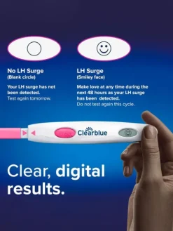 Clearblue Ovulaatiotesti Digital 30 kpl – Erittäin tarkka digitaalinen ovulaatiotesti