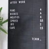 Design Letters - Letter Board A4, musta