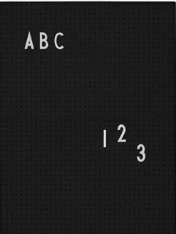 Design Letters - Letter Board A4, musta