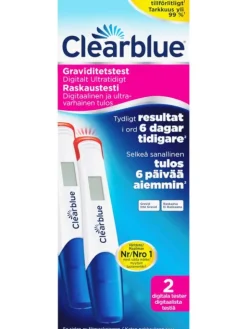 Digital Ultra Early Raskaustesti Clearblue - 2 kpl
