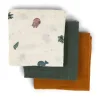Done By Deer - harsoliina 3-pack 70x70 - Sea friends