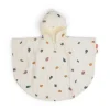 Done By Deer - luomupuuvillainen poncho pyyhe lapselle - Sea friends Beige