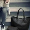 Elodie Details - hoitolaukku, Black Leather