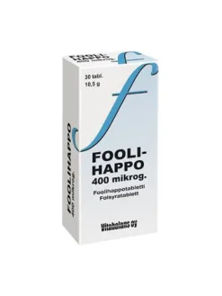 Foolihappo raskausaikaan 400 mikrog.