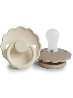 FRIGG - vauvan silikoninen tutti 2-Pack, Cream/Croissant