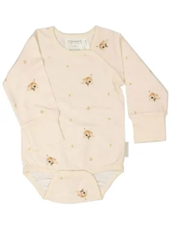 GEGGAMOJA Bamboo pitkähihainen body Long ear beige