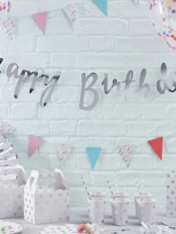 Ginger Ray - folioilmapallo Happy Birthday, hopea