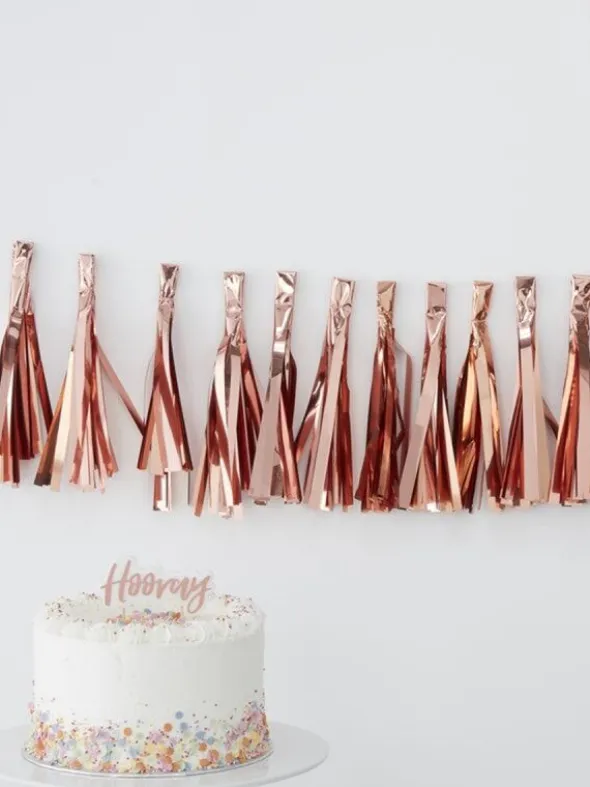 Ginger Ray - Tassel Garland, ruusukulta