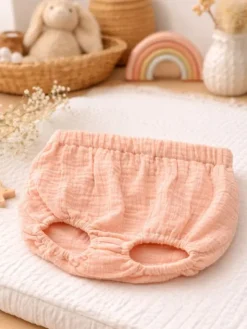 Gipsy Parrot Bloomers – Pehmeät Harsohousut Tytövauvalle, Aprikoosi
