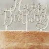 Happy Birthday! puinen kakunkoriste