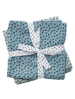 Harsoliina 2-pack 70x70 - Happy dots blue - Done By Deer