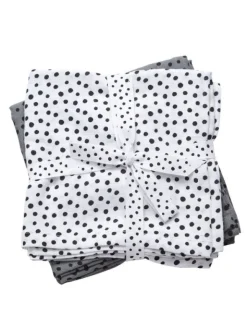 Harsoliina 2-pack 70x70 - Happy dots grey - Done By Deer