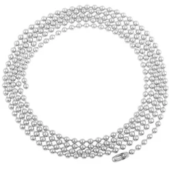 Hopeaketju Big Beads 100cm