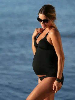 Äitiysuimapuku tankini Maori (musta) | CACHE COEUR