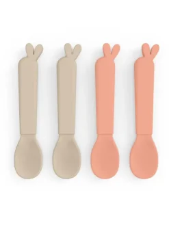 Kiddish lusikat 4-pack Lalee, Sand / Coral