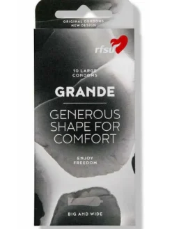Kondomi Grande 10 kpl, tilavampi malli