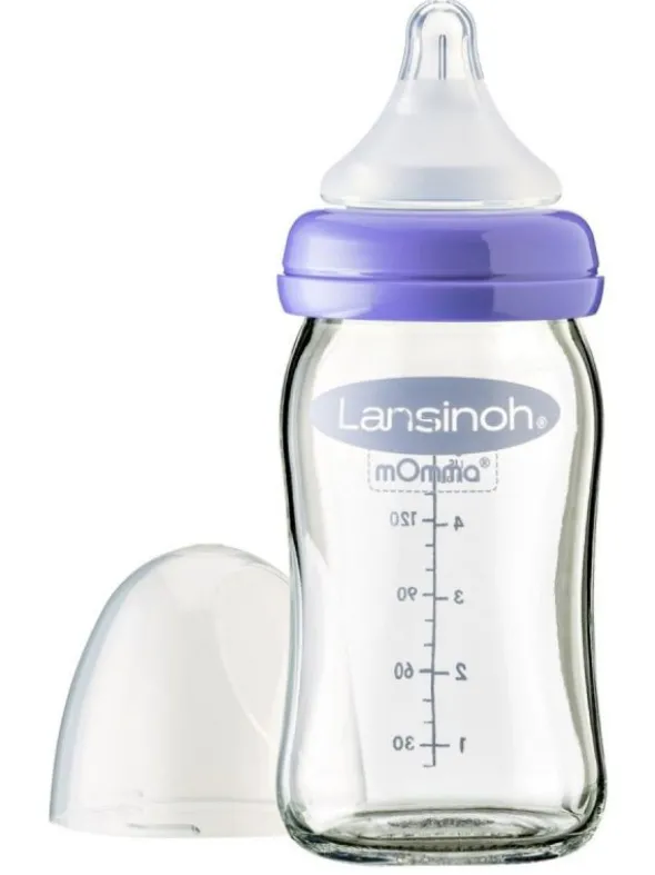 Lansinoh - lasinen tuttipullo 160ml, 0kk+