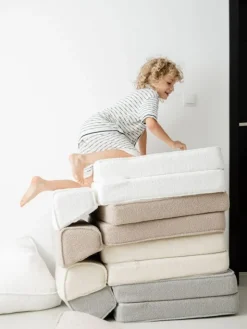 Lasten lepotuoli / sohva 3in1, Bouncle cream