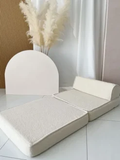 Lasten lepotuoli / sohva 3in1, Bouncle cream