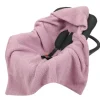 Lämmin boucle turvakaukalon viltti – antique pink