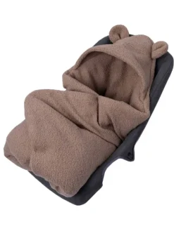 Lämmin nallenkorva boucle turvakaukalon viltti – brown