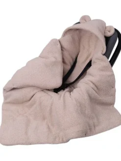 Lämmin nallenkorva boucle turvakaukalon viltti – beige