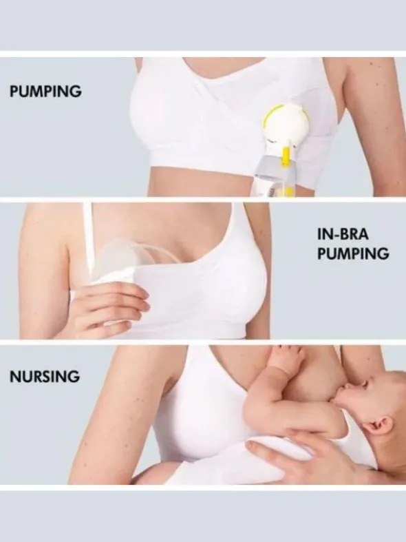 Medela 3in1 imetys- ja pumppausliivit - valkoinen
