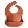 Mushie silikoninen ruokalappu (clay)