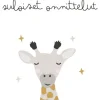 Onnittelukortti kirahvi - suloiset onnittelut