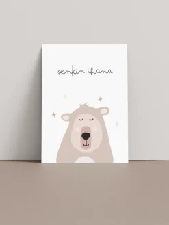 Onnittelukortti nalle - senkin ihana