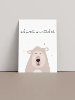 Onnittelukortti nalle - suloiset onnittelut